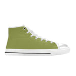 Women's Dark Tan Solid High Top Shoes