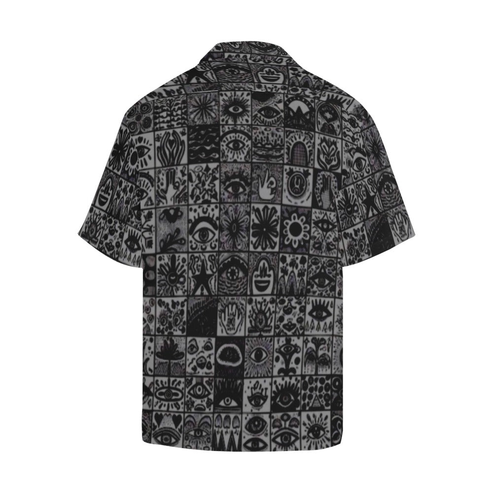 Men's Mystic Eye Abstract Half Sleeve Shirt