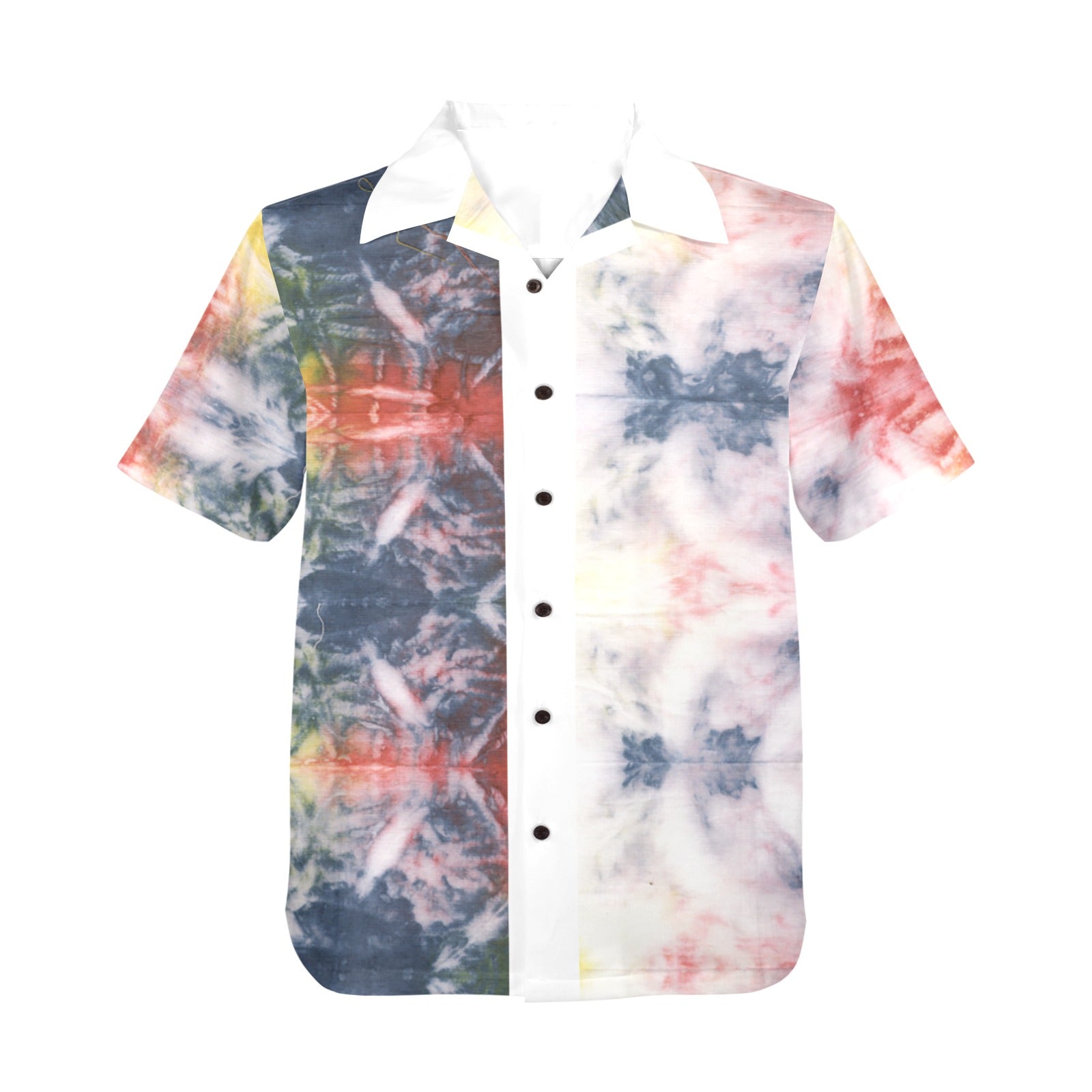 Men's Cosmo Tie-Dye Abstract Half Sleeve Shirt