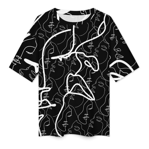 Women's Two Face Acid & Punk Oversized T-shirt