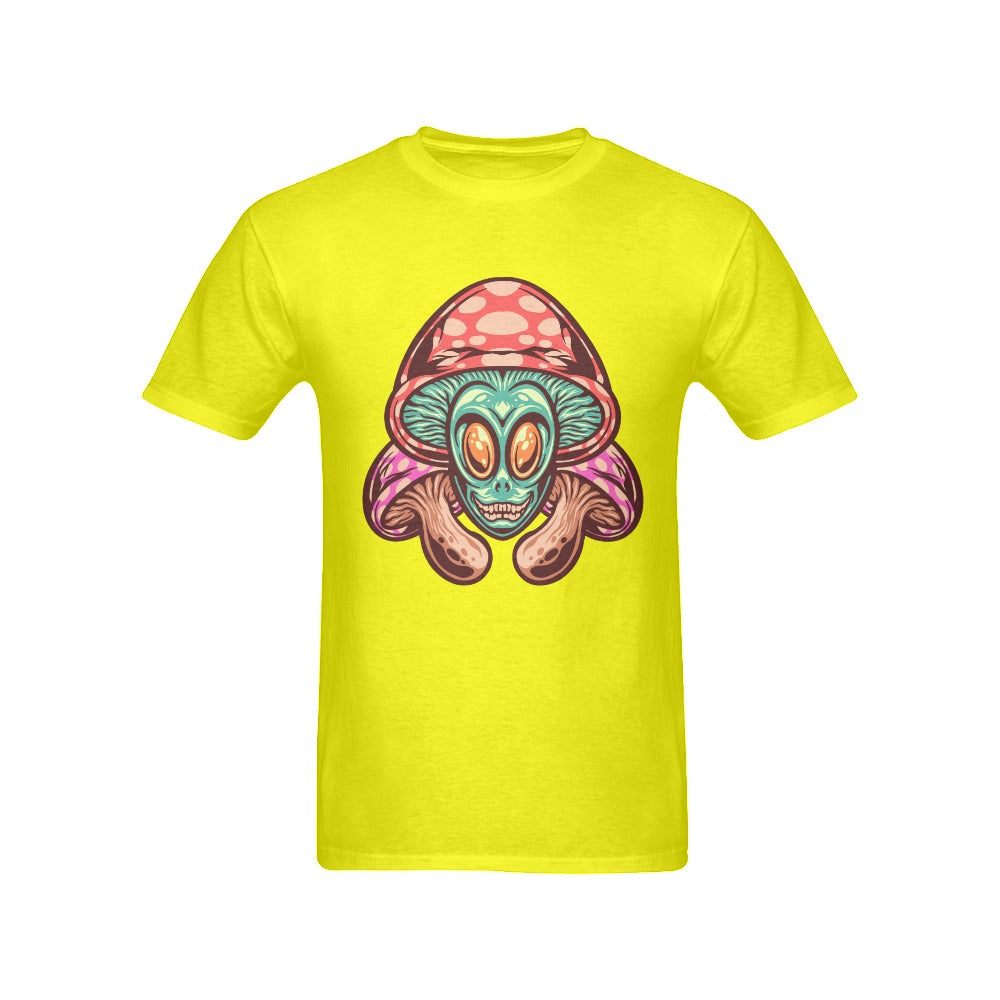 Men's Mushroom Alien Streetwear Classic Fit T-shirt