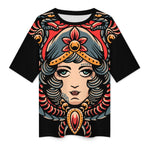 Women's Doll Face Acid & Punk Oversized T-shirt