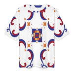 Women's Geometric Pattern Acid & Punk Oversized T-shirt