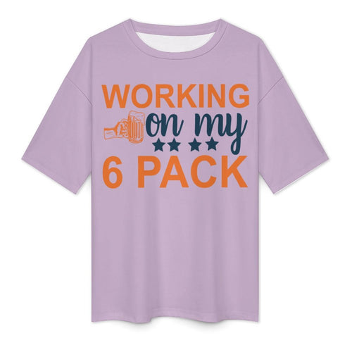 Men's 6 Pack Typography Oversized T-shirt