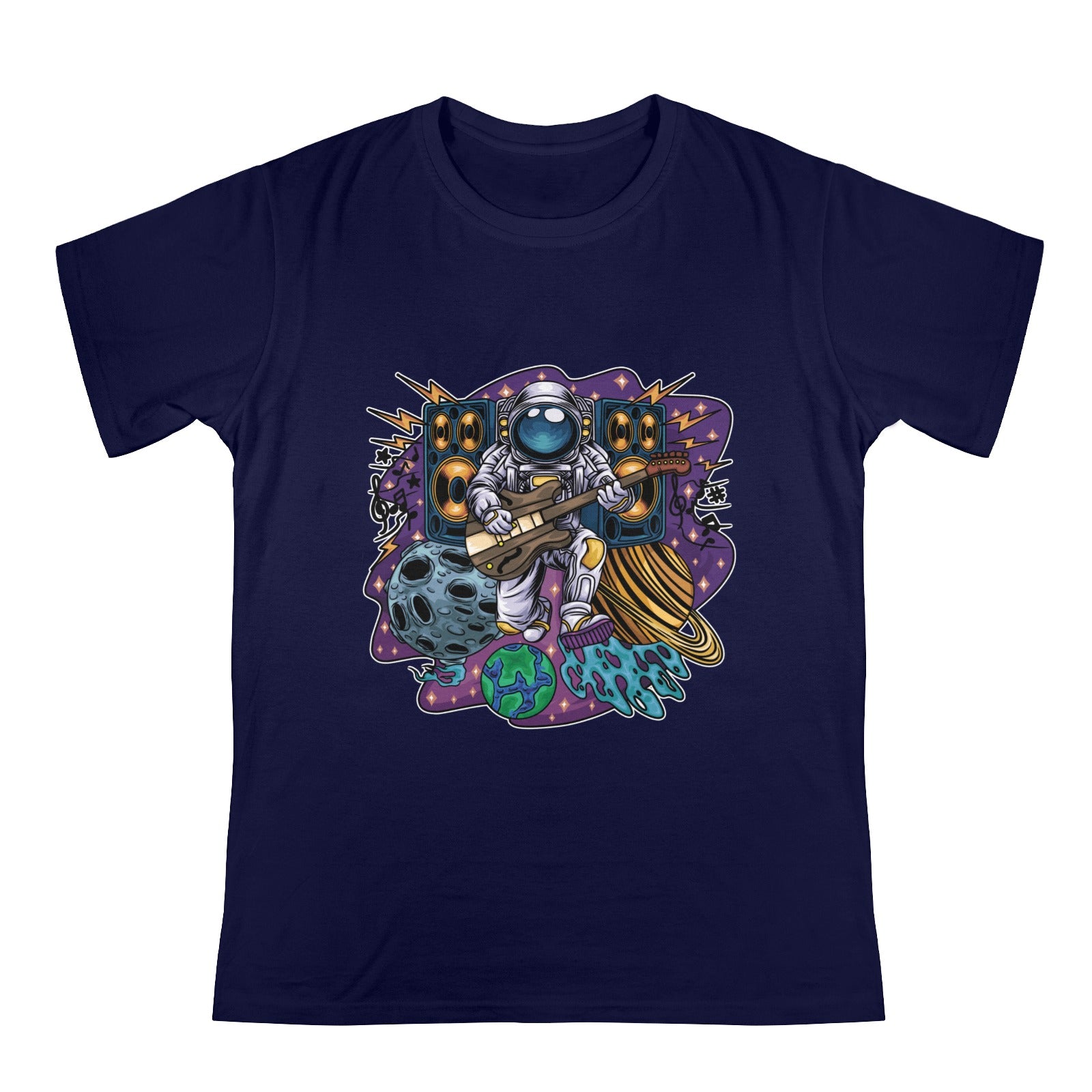 Men's Astronaut Guitar Streetwear Classic Fit T-shirt