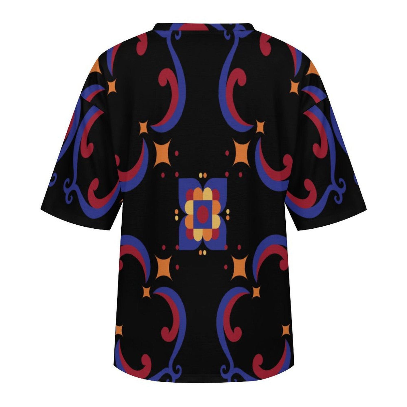 Men's Geometric Pattern Acid & Punk Oversized T-shirt