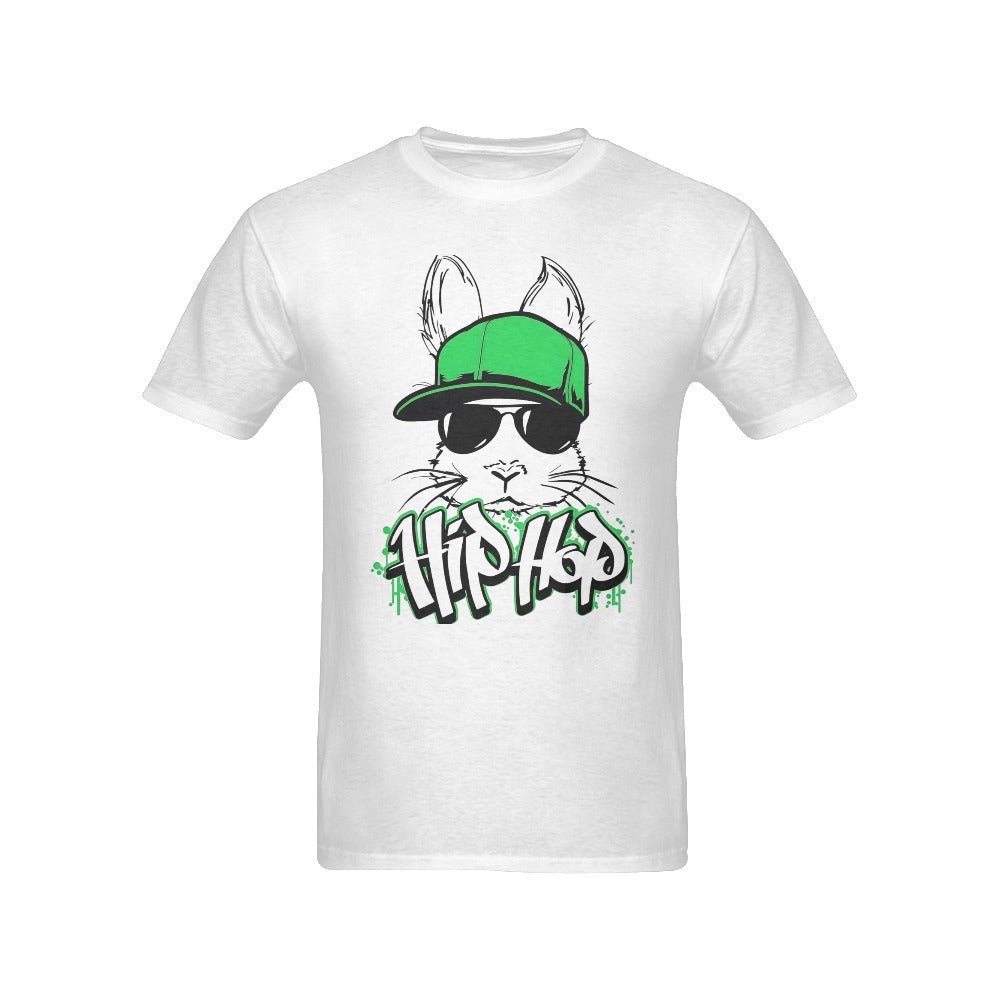 Men's Bunny Hip Hop Streetwear Classic Fit T-shirt