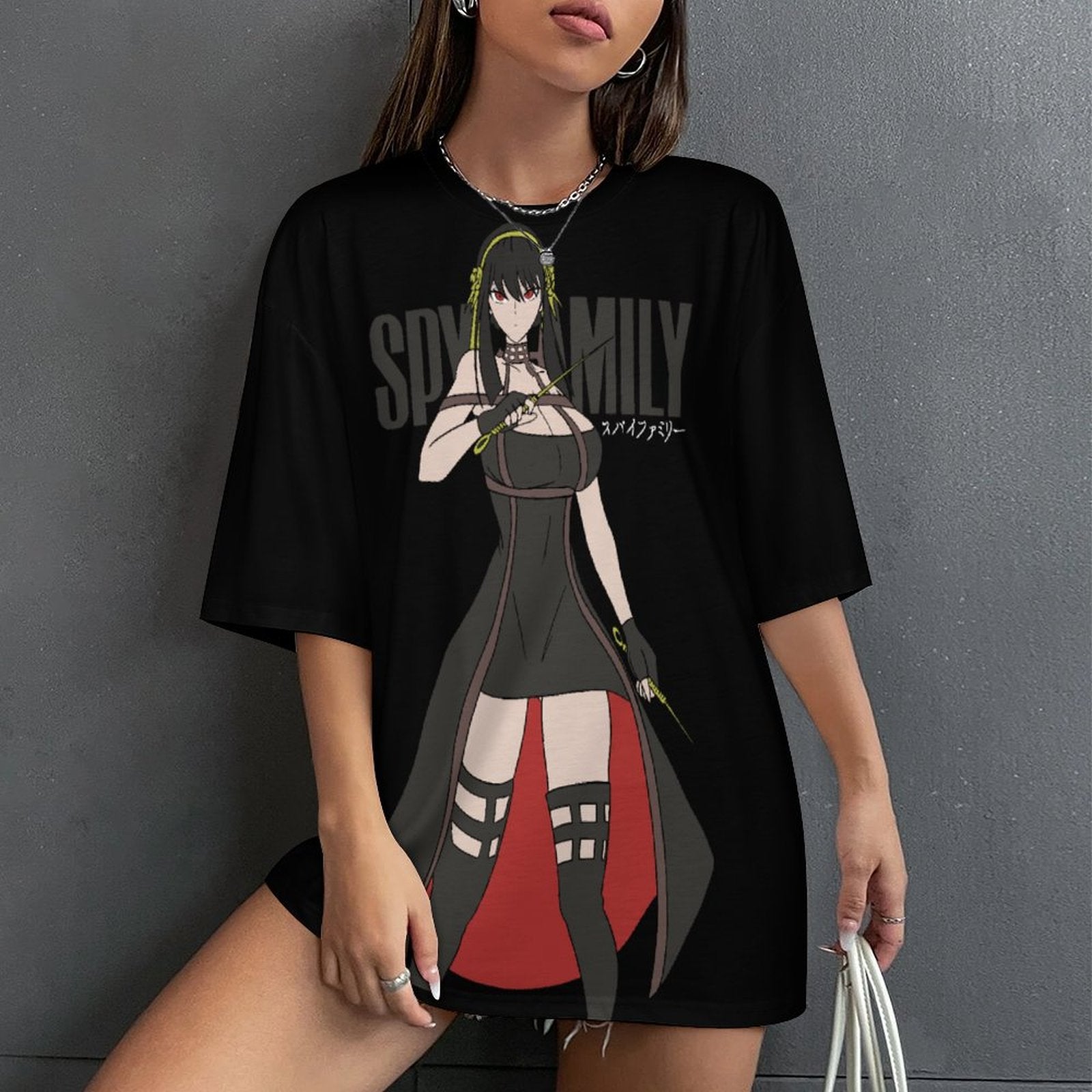 Women's Yor Forger Spy X Family Anime Oversized T-shirt