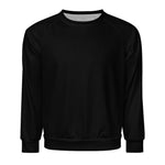 Men's Black Solid Sweatshirt