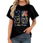 Women's Multi Direction Streetwear Classic Fit T-shirt