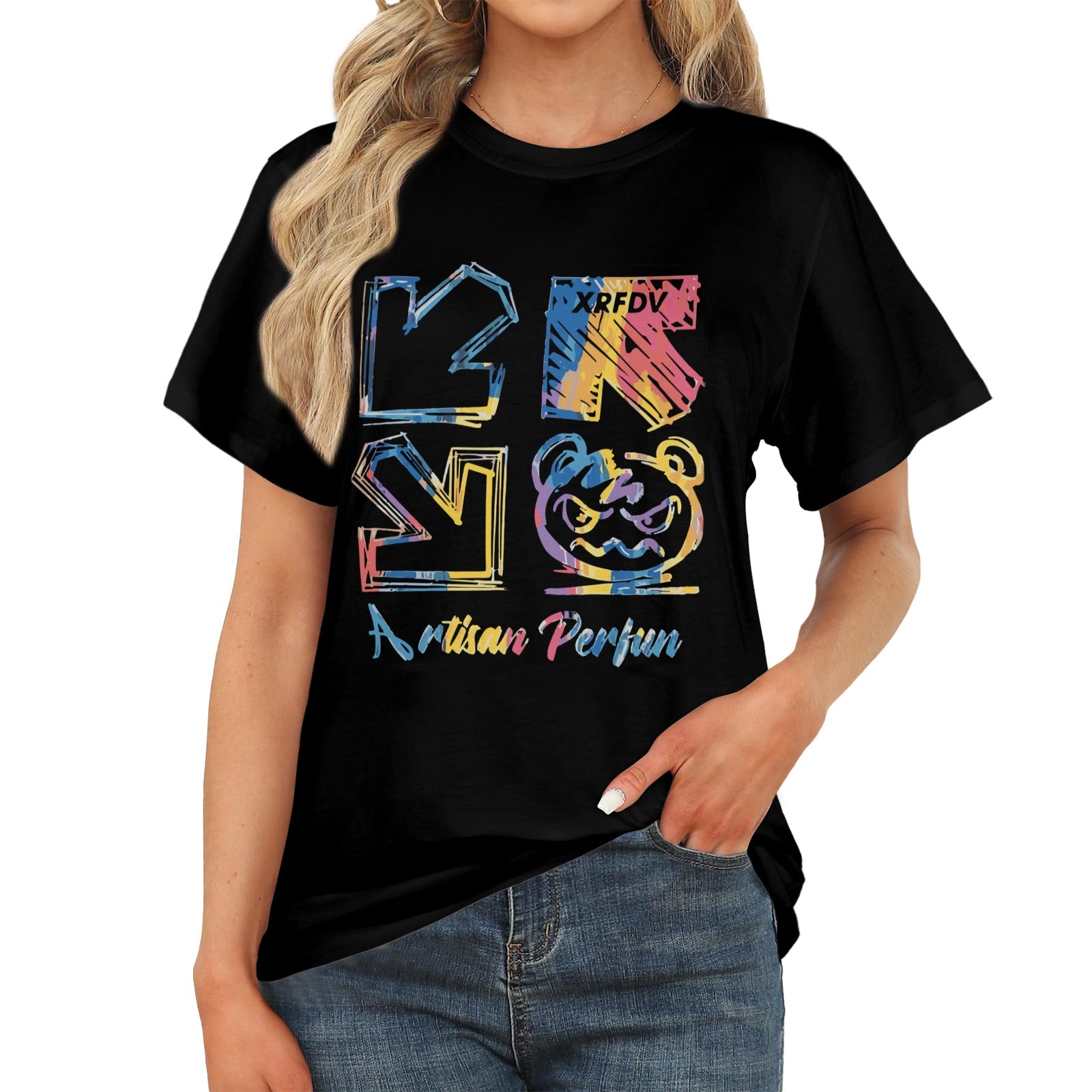 Women's Multi Direction Streetwear Classic Fit T-shirt