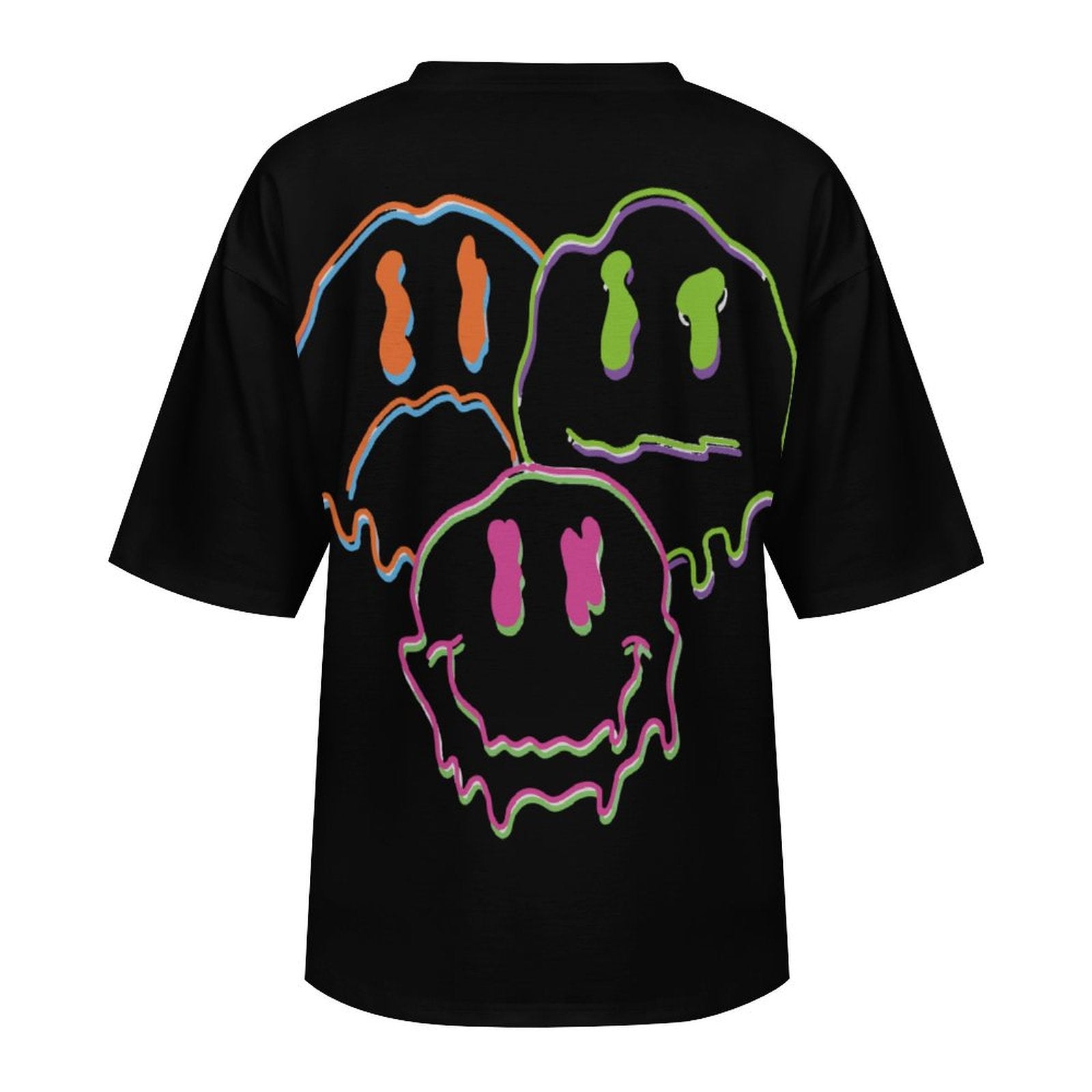 Women's Flowing Acid Psychedelic Acid & Punk Oversized T-shirt