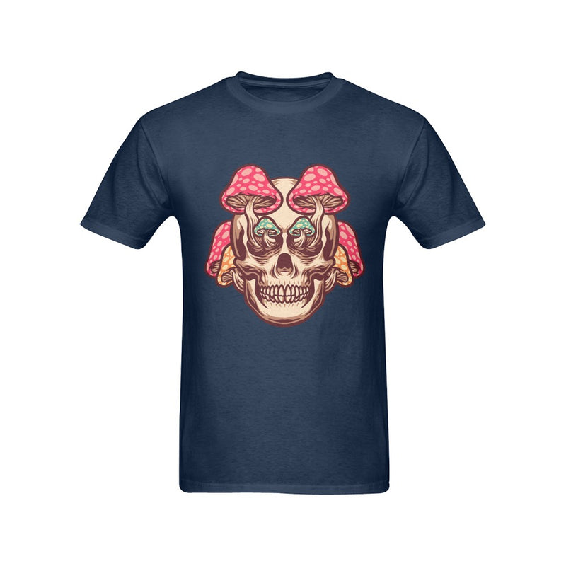 Men's Mushroom Skull Streetwear Classic Fit T-shirt