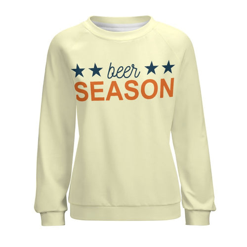 Women's Beer Season Typography Sweatshirt