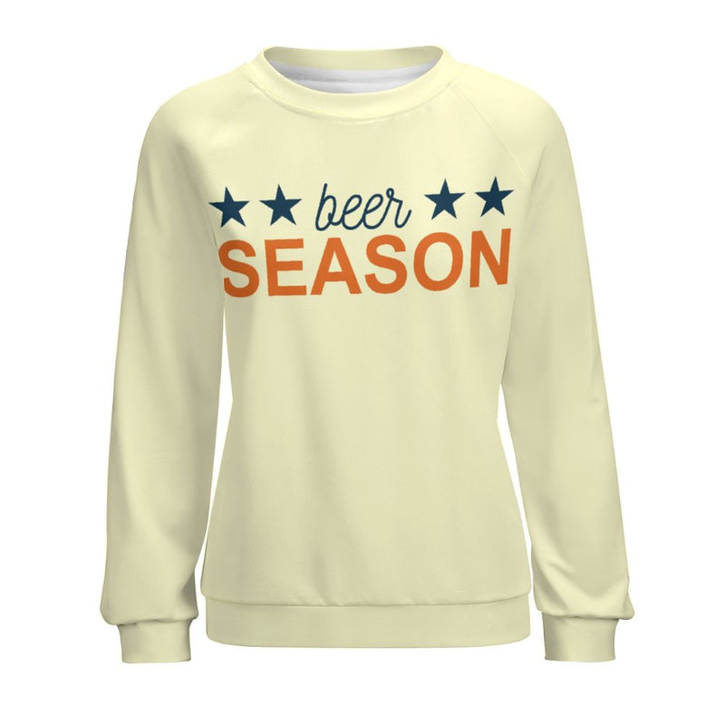 Women's Beer Season Typography Sweatshirt