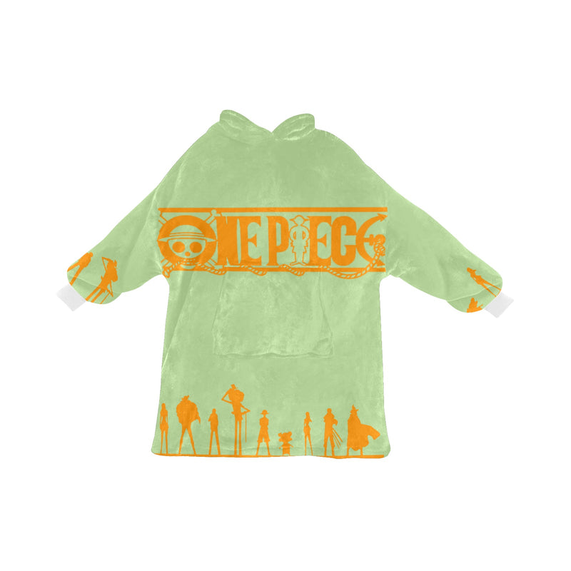 Women's One Piece Anime Blanket Hoodie