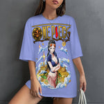 Women's Boa Hancock One Piece Anime Oversized T-shirt