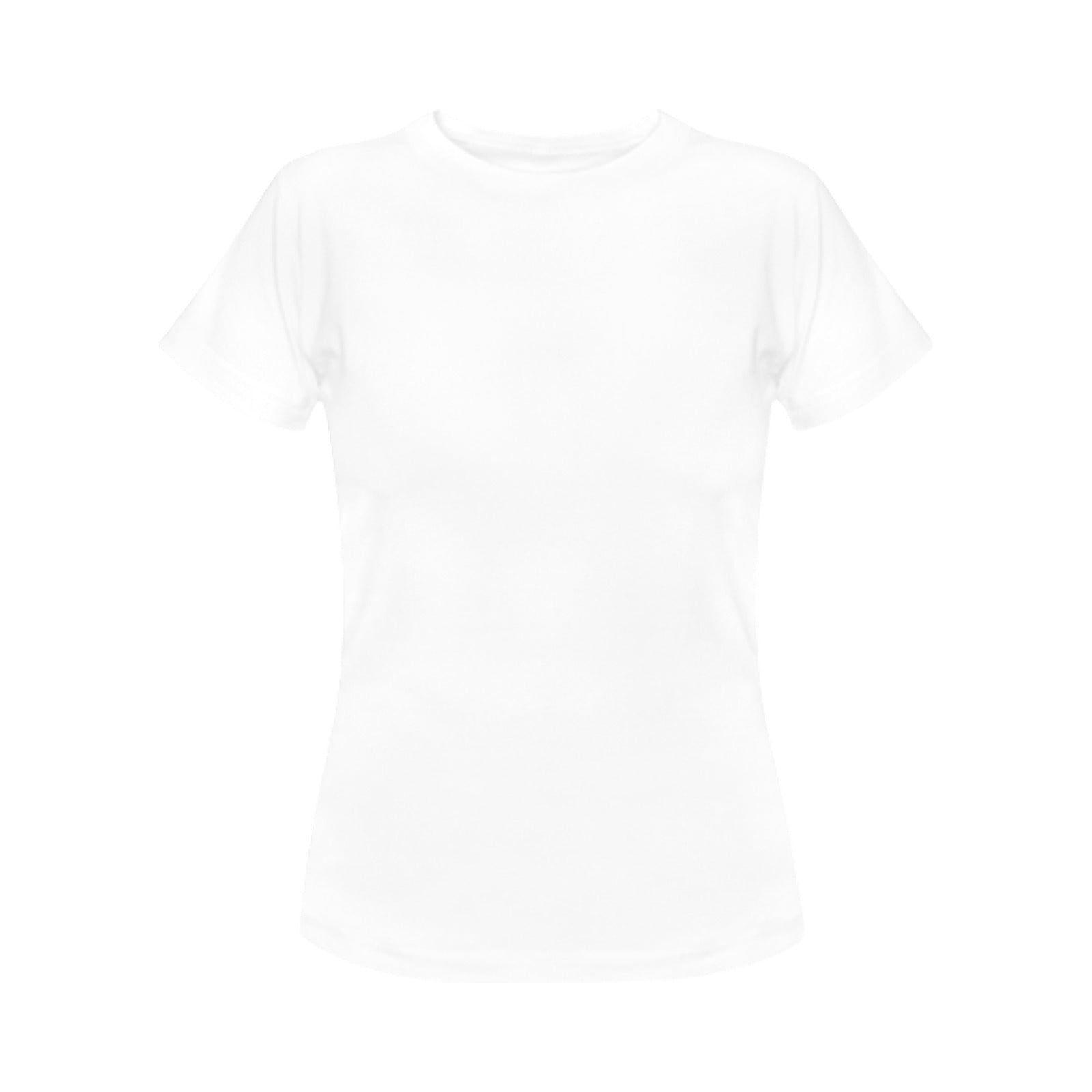 Women's White Solid Classic T-shirt