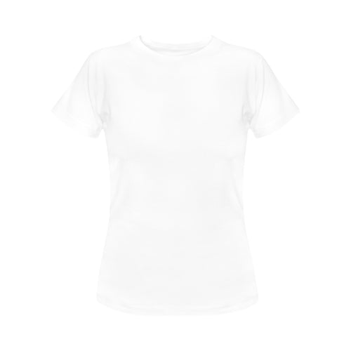 Women's White Solid Classic T-shirt
