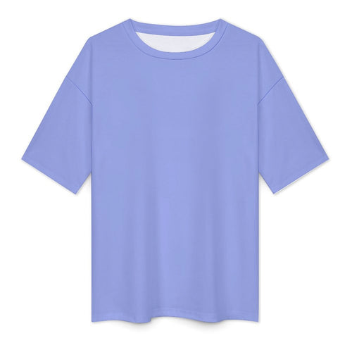 Women's Blue Bell Solid Oversized T-shirt