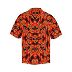 Men's Flaming Vortex Abstract Half Sleeve Shirt