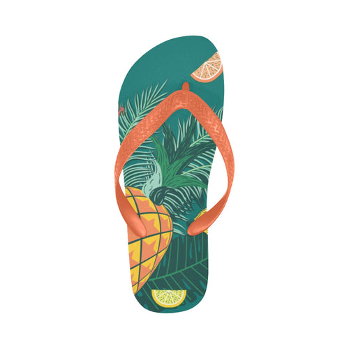 Men's Tropical Abstract Flip Flops