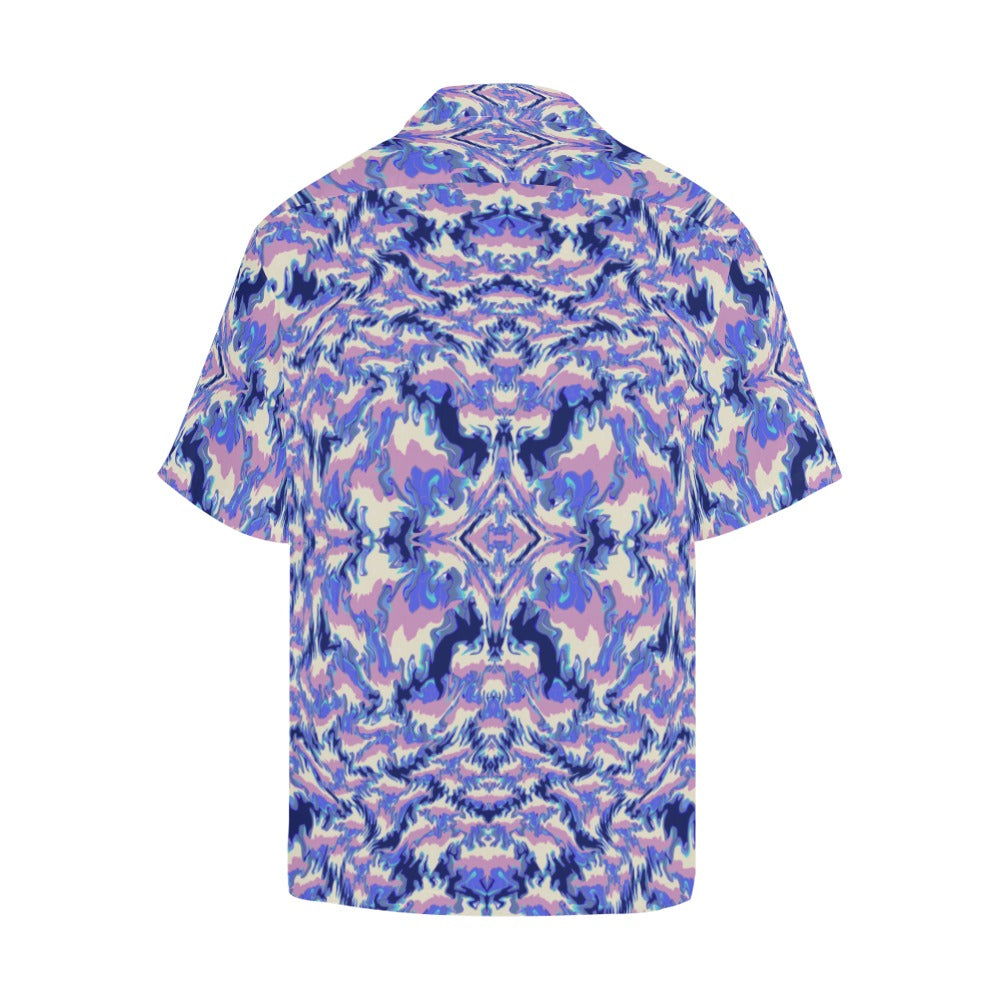 Men's Cosmic Tide Abstract Half Sleeve Shirt