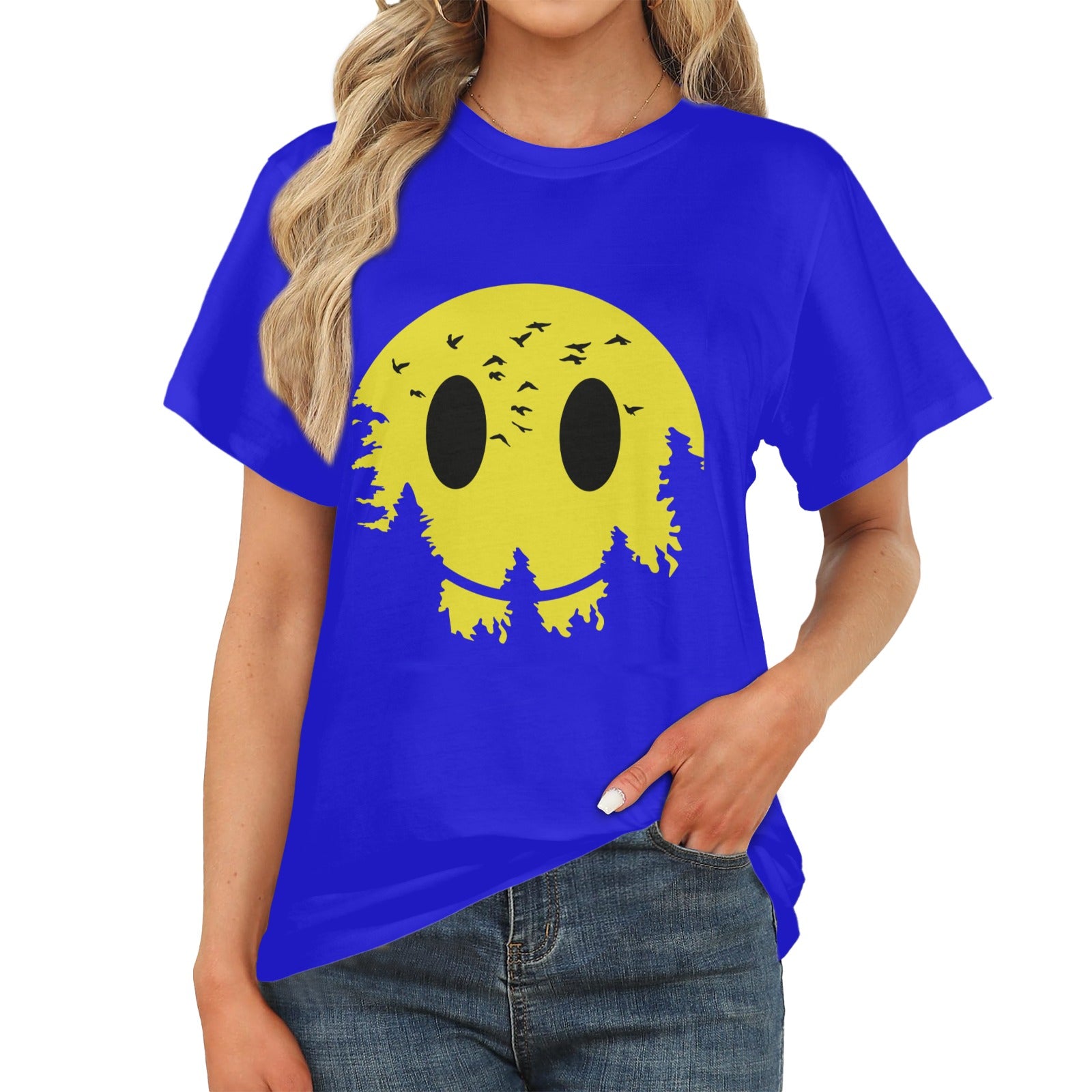 Women's Night Smile Acid & Punk Classic Fit T-shirt