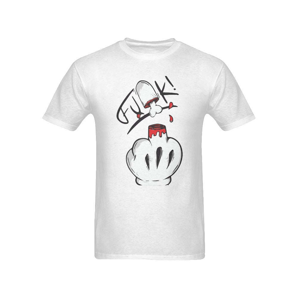 Men's Middle Finger Streetwear Classic Fit T-shirt