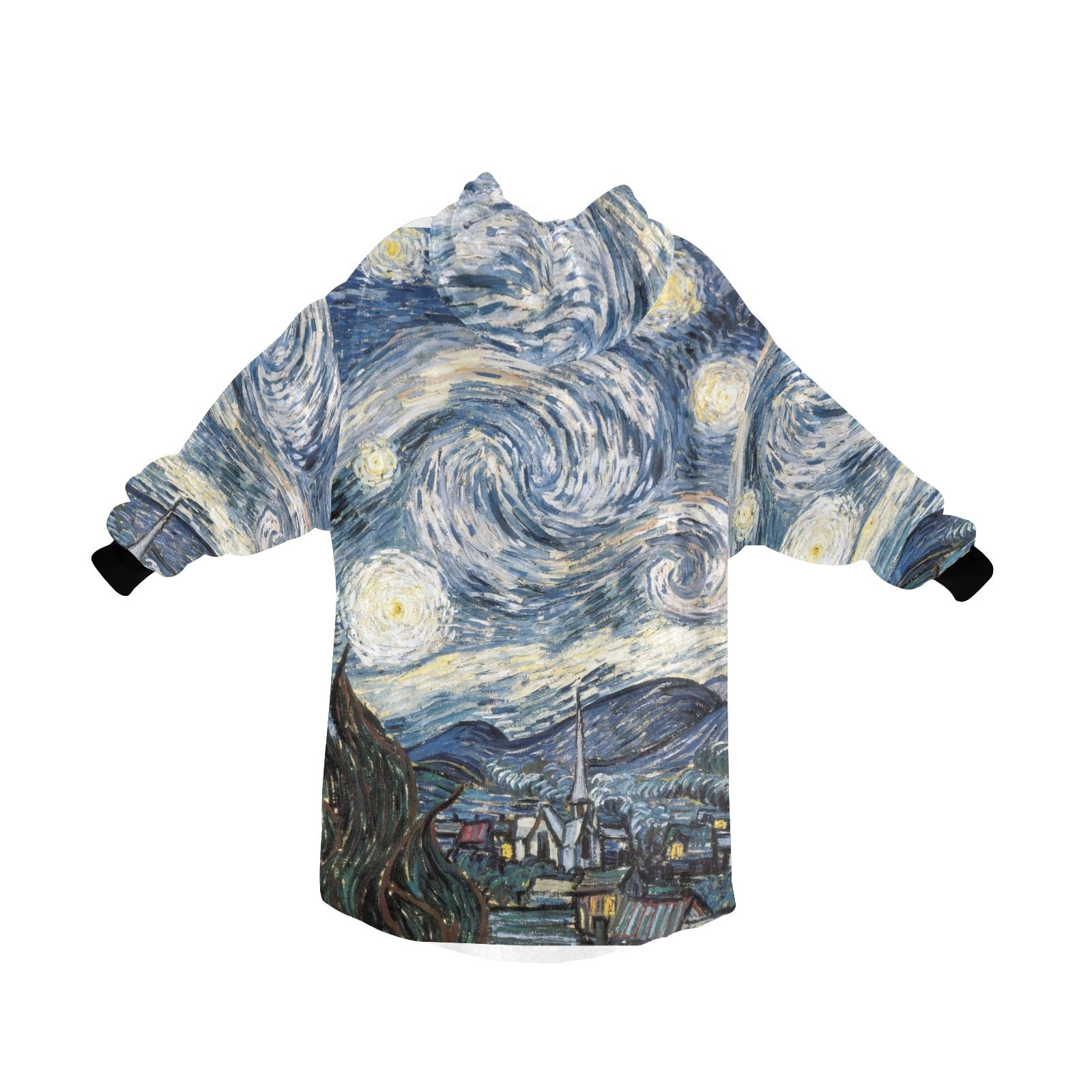 Women's Night Art Abstract Blanket Hoodie