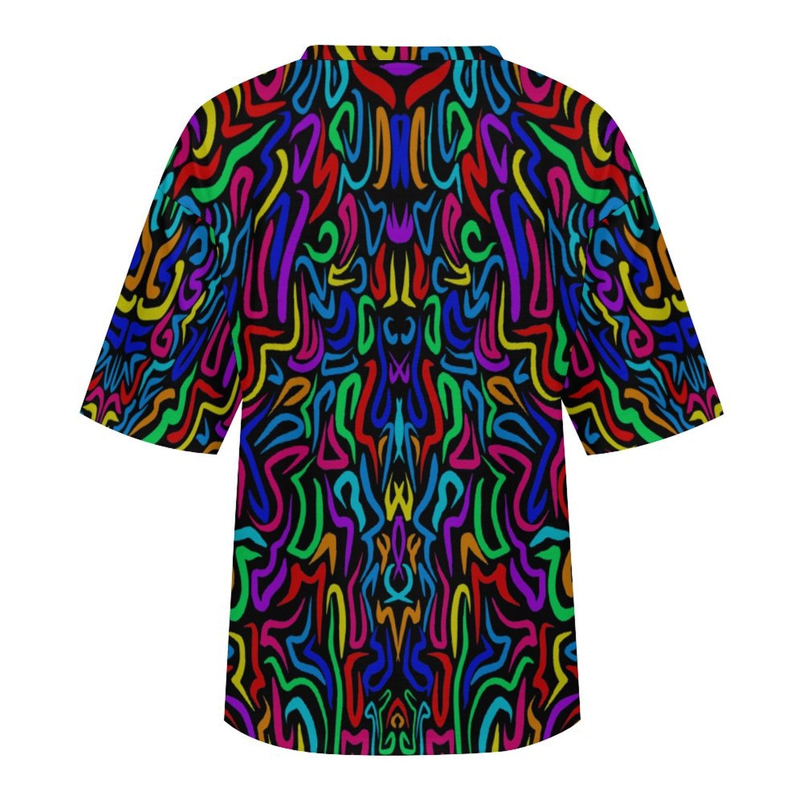 Women's Psychedelic Colors Acid & Punk Oversized T-shirt