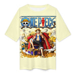 Women's Luffy One Piece Anime Oversized T-shirt