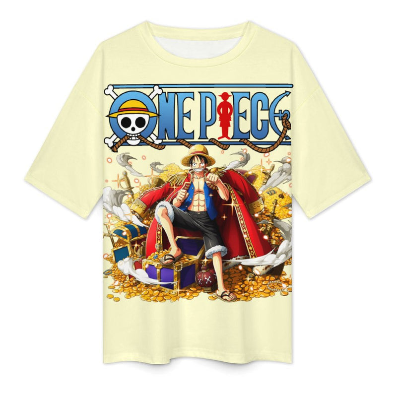 Women's Luffy One Piece Anime Oversized T-shirt