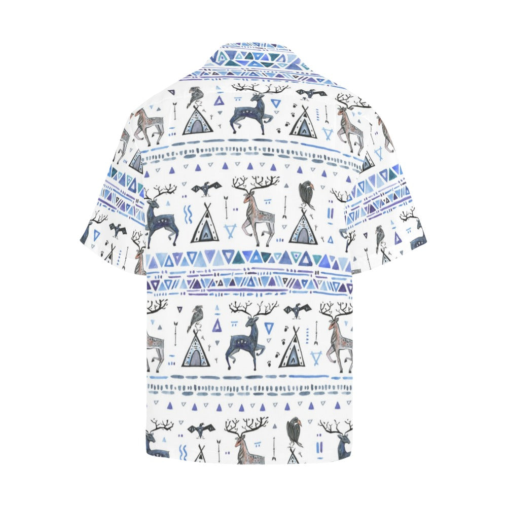 Men's Urban Art Abstract Half Sleeve Shirt