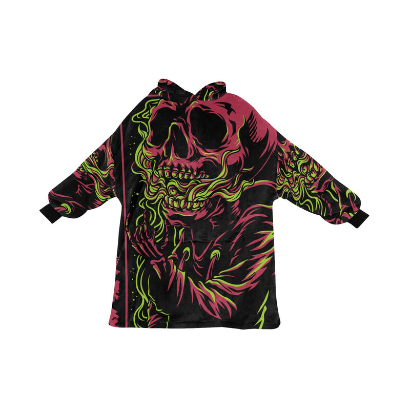 Men's Trippy Skull Blanket Hoodie