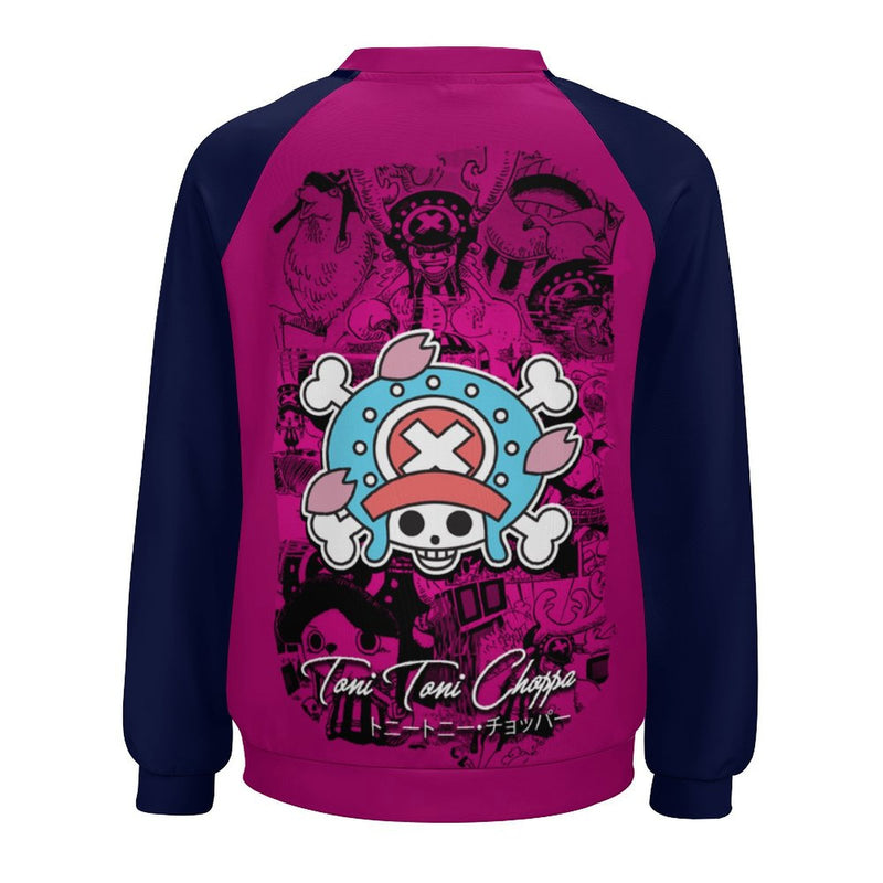 Women's One Piece Skull Anime Sweatshirt