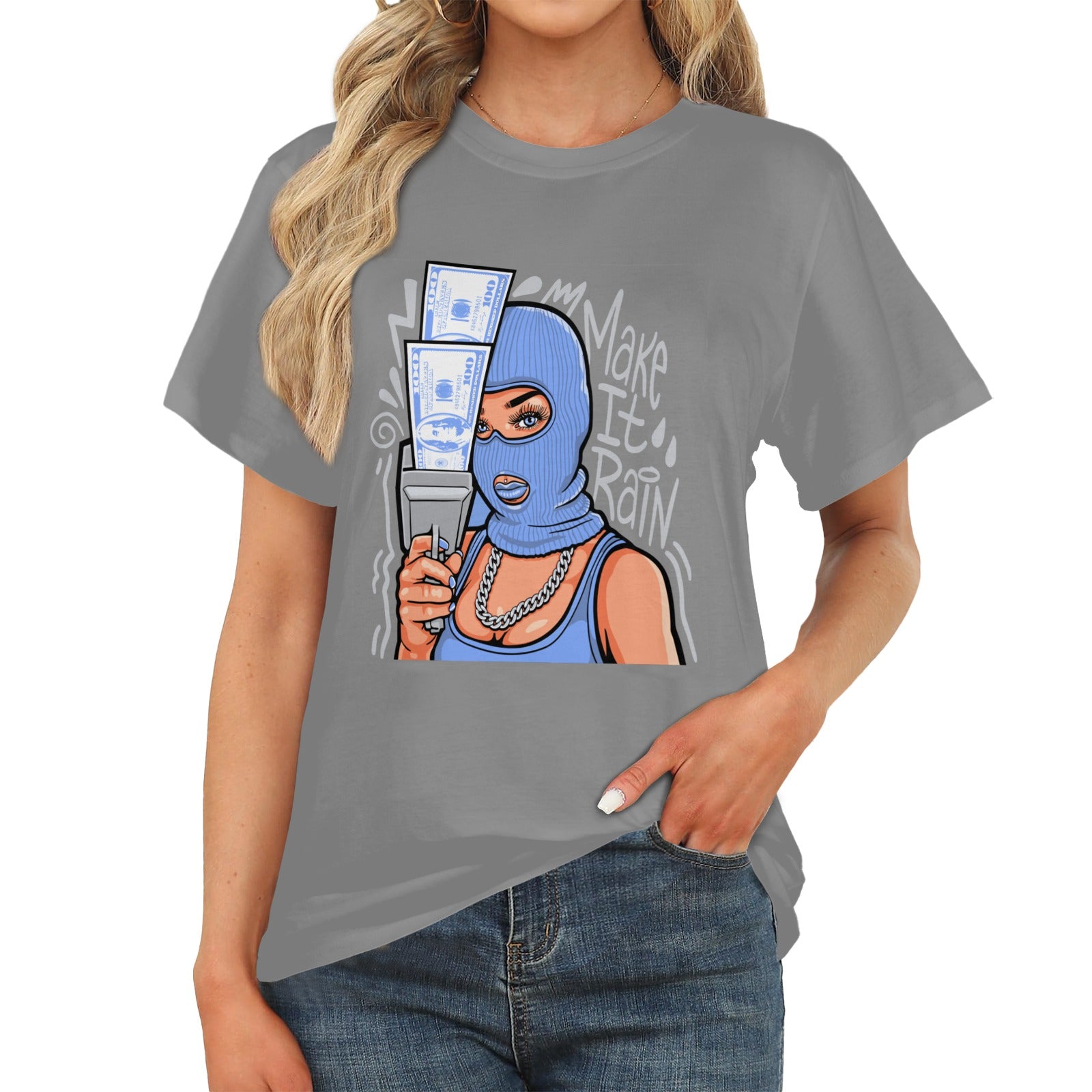 Women's Money Gang Only Streetwear Classic Fit T-shirt