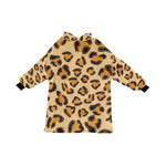 Women's Leopard Print Abstract Blanket Hoodie