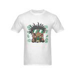 Men's Rich Black Guy Streetwear Classic Fit T-shirt
