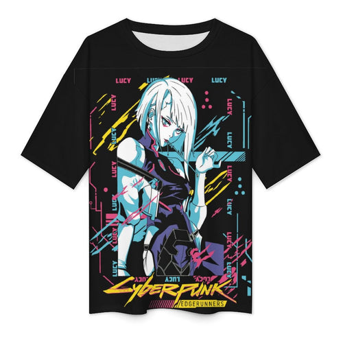Women's Lucyna Cyberpunk EdgeRunners Anime Oversized T-shirt