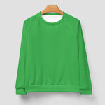 Men's Medium Sea Green Solid Sweatshirt