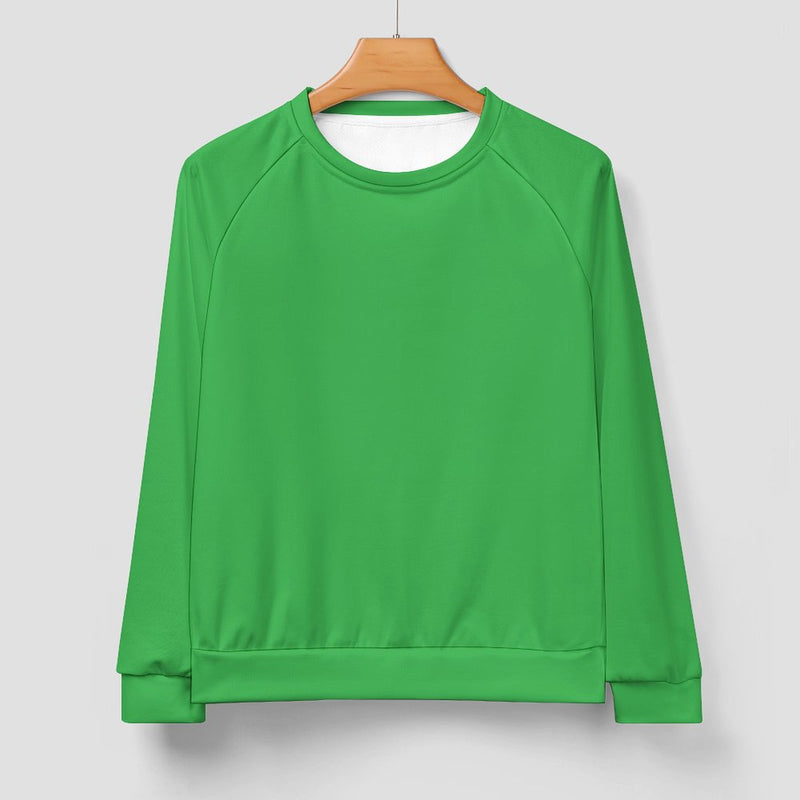 Men's Medium Sea Green Solid Sweatshirt
