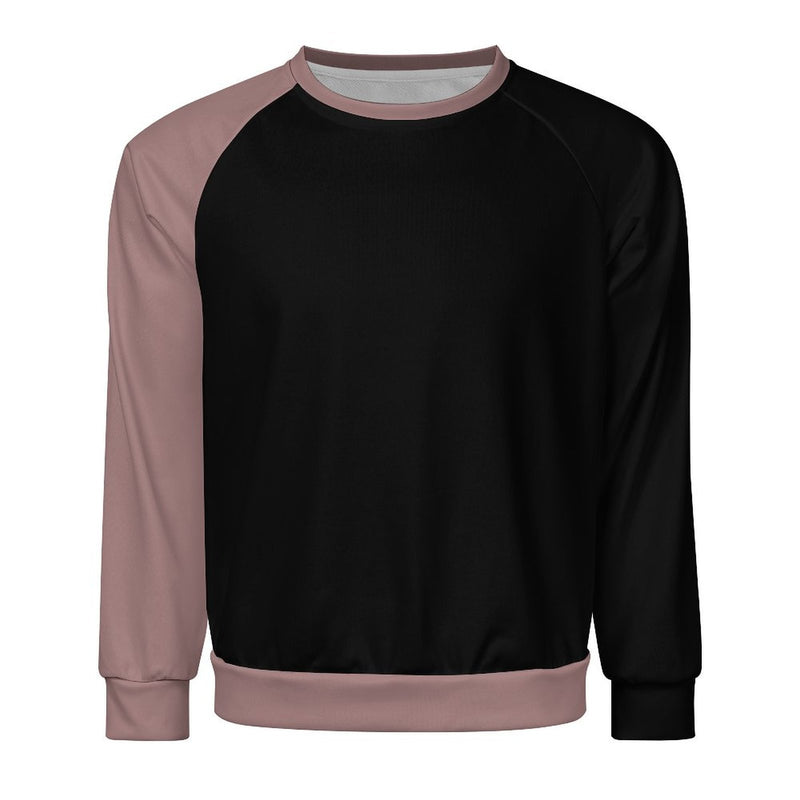 Men's Black & Beaver Solid Sweatshirt