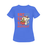 Women's Eat Repeat Abstract Classic Fit T-shirt