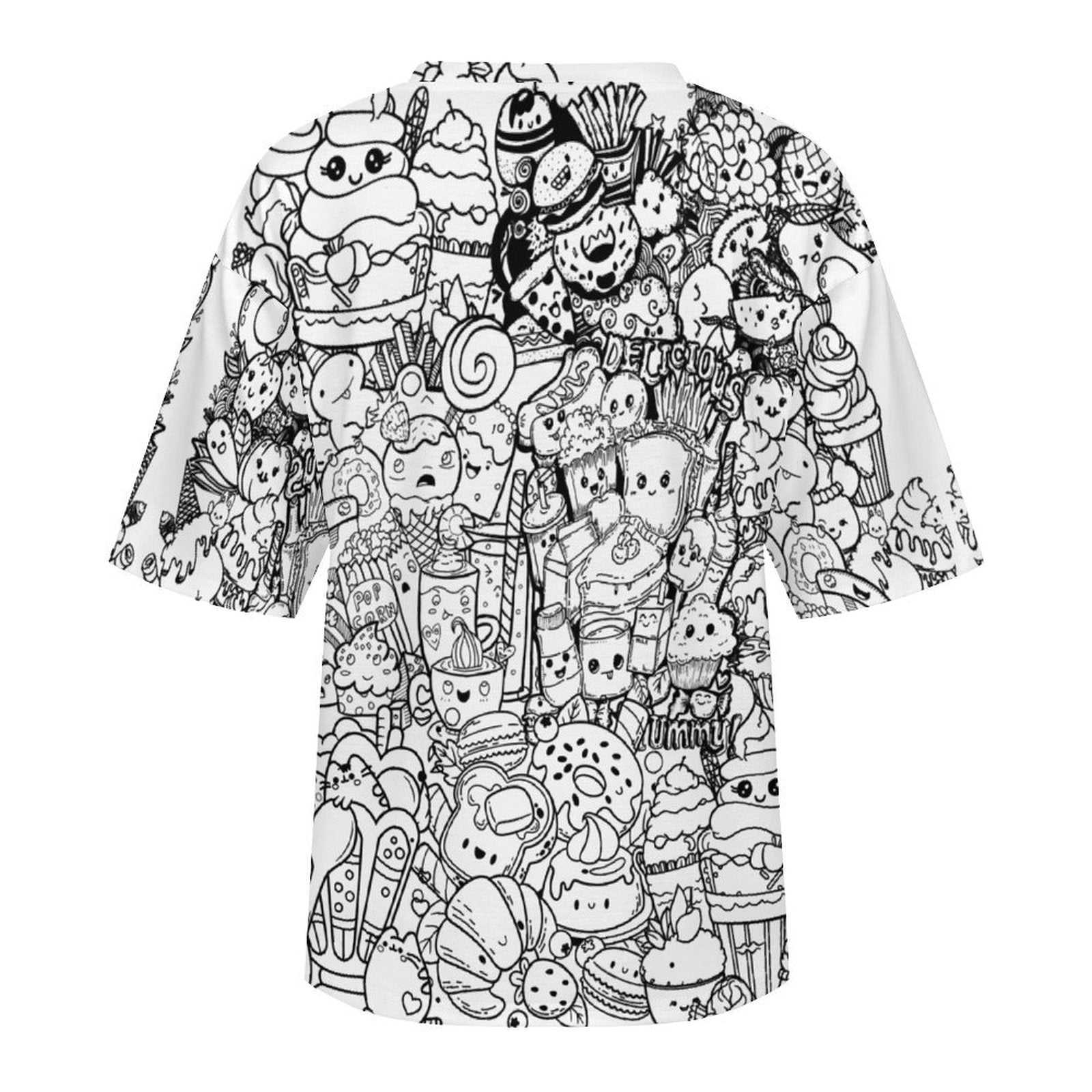 Men's Doodle Art Acid & Punk Oversized T-shirt