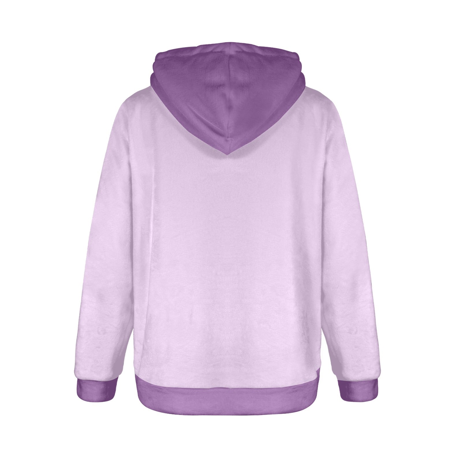 Women's Lavender & Purple Solid Flannel Hoodie