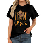 Women's Bear Abstract Classic Fit T-shirt