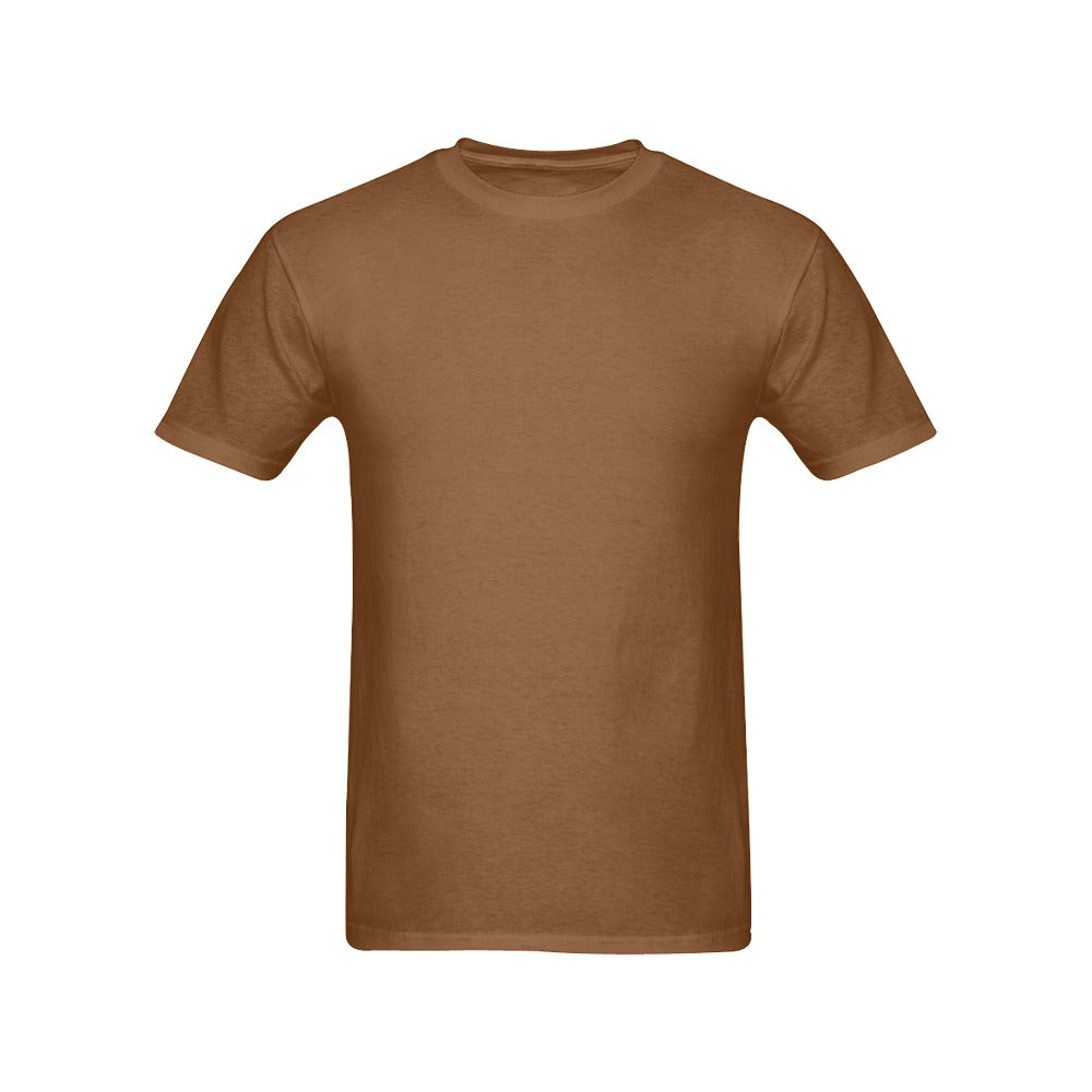Men's Pastel Brown Solid Classic T-shirt