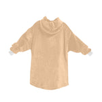 Women's Tan Solid Blanket Hoodie