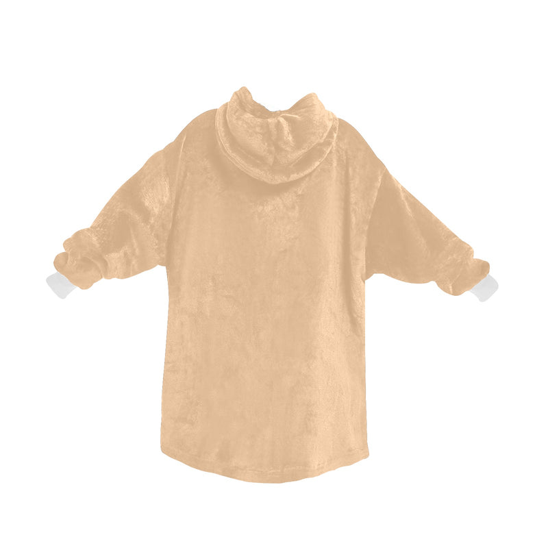 Women's Tan Solid Blanket Hoodie